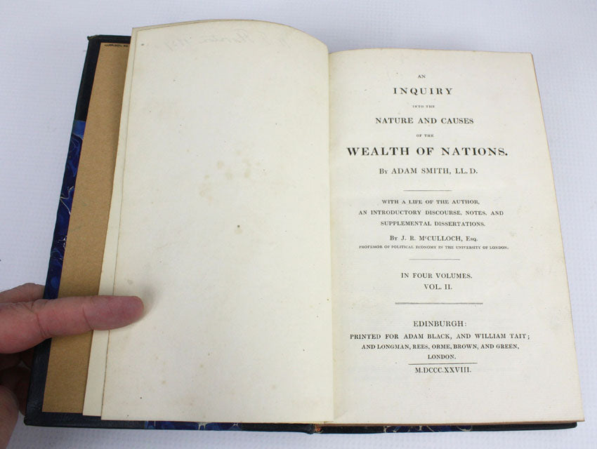 Adam Smith, Wealth of Nations, 4 Volumes complete, 1828