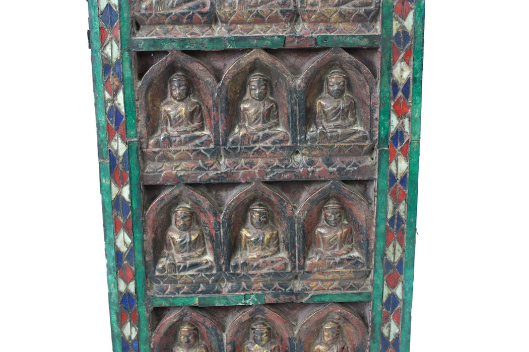 Large Burmese Votive Panel, Shan States, 112cm