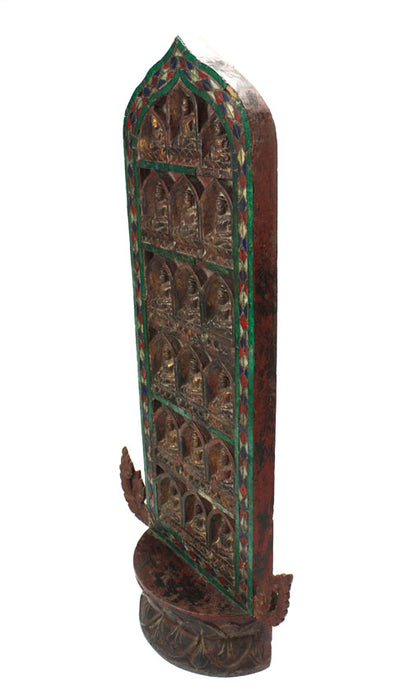 Large Burmese Votive Panel, Shan States, 112cm
