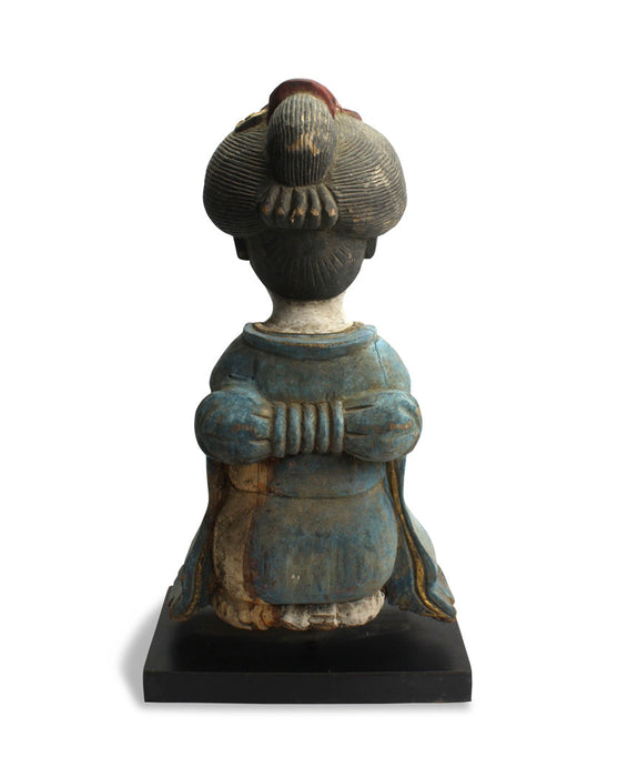 Old Thai Statue of Japanese Lady, circa 1960s , 43cm high