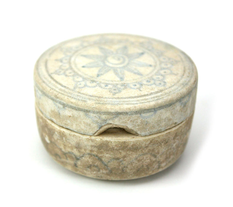 Antique Unglazed circular box, Vietnam