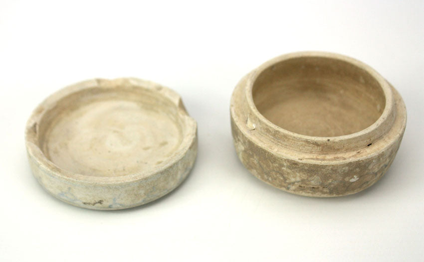 Antique Unglazed circular box, Vietnam