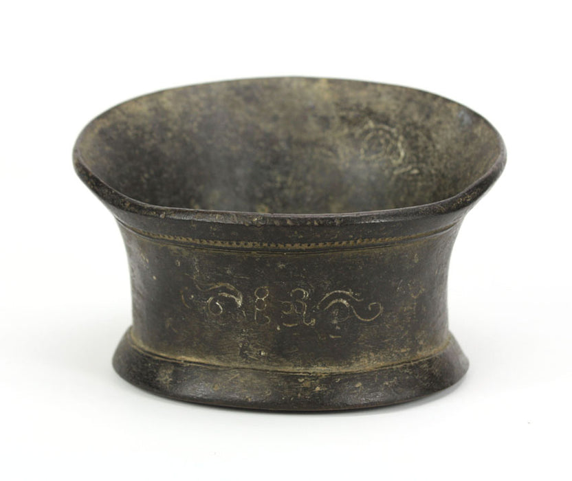 Antique Burmese Bronze Silk Iron, 19th Century