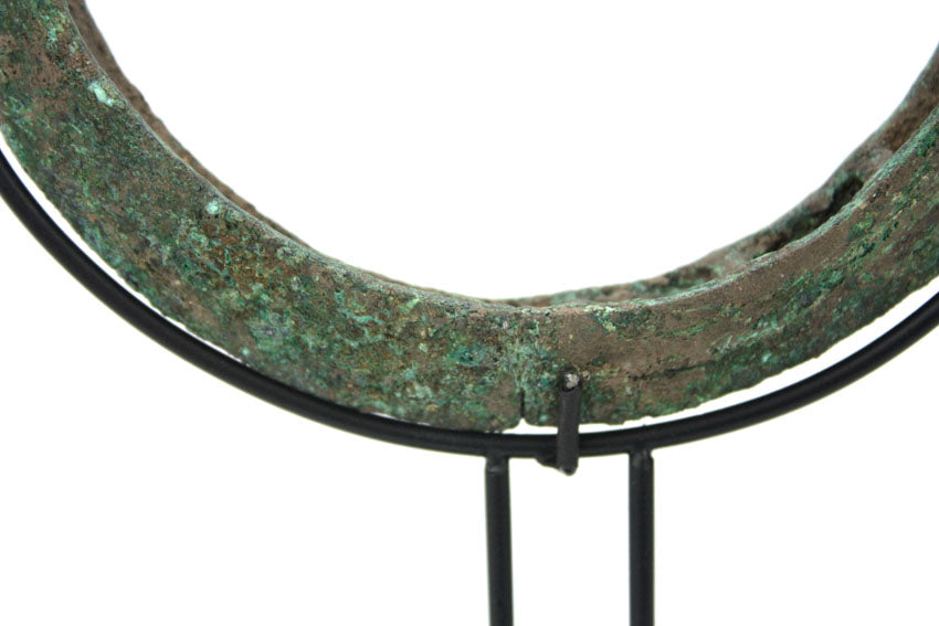 Antique Khmer bronze bangle, circa 13th century