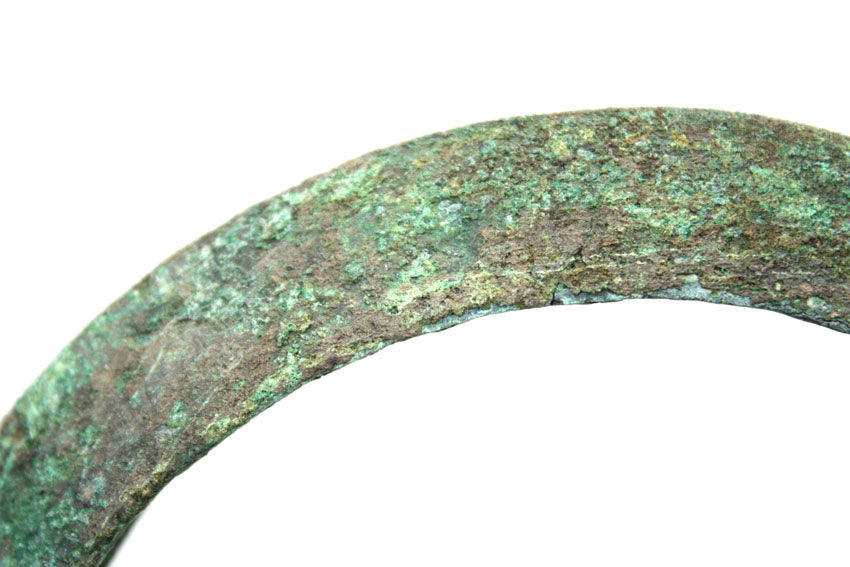 Antique Khmer bronze bangle, circa 13th century