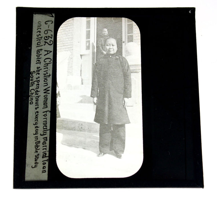 Magic Lantern Slide, Chinese Ghost Marriage 冥婚, circa 1900