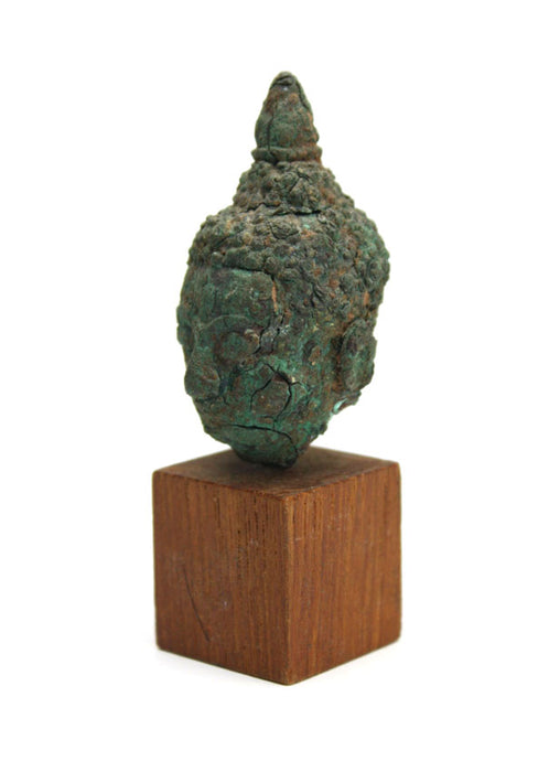 Antique Thai bronze Buddha head