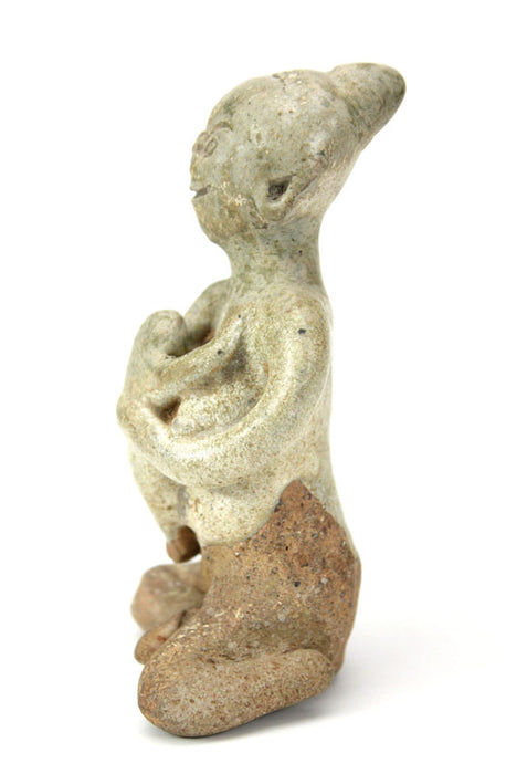 Propitiatory figurine - mother and baby, Thailand antique