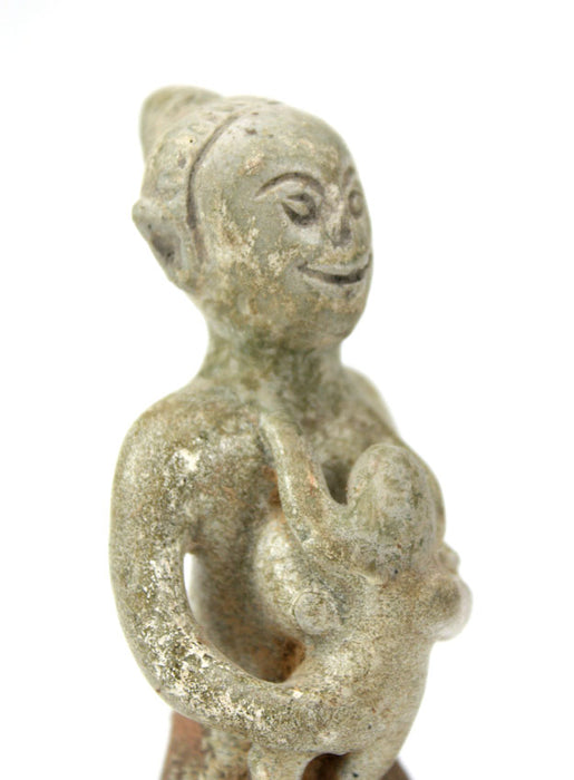 Propitiatory figurine - mother and baby, Thailand antique