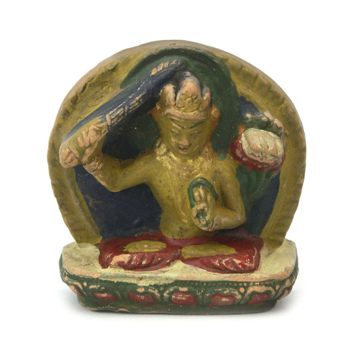 Manjushri Bodhisattva from Nepal, Terracotta