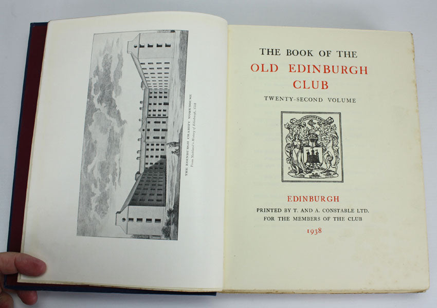 The Book of the Old Edinburgh Club, XXII, 1938