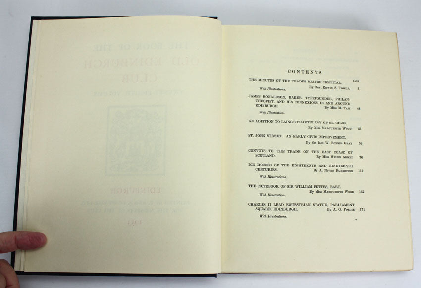 The Book of the Old Edinburgh Club, XXVIII, 1953