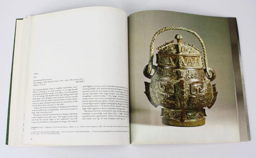 Bronze Vessels of Ancient China in the Avery Brundage Collection, Rene-Yvon Lefebvre d'Argence, 1st edition, 1977