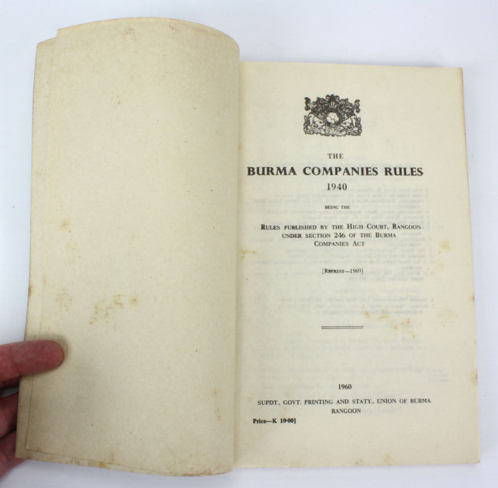 THE BURMA COMPANIES RULES 1940