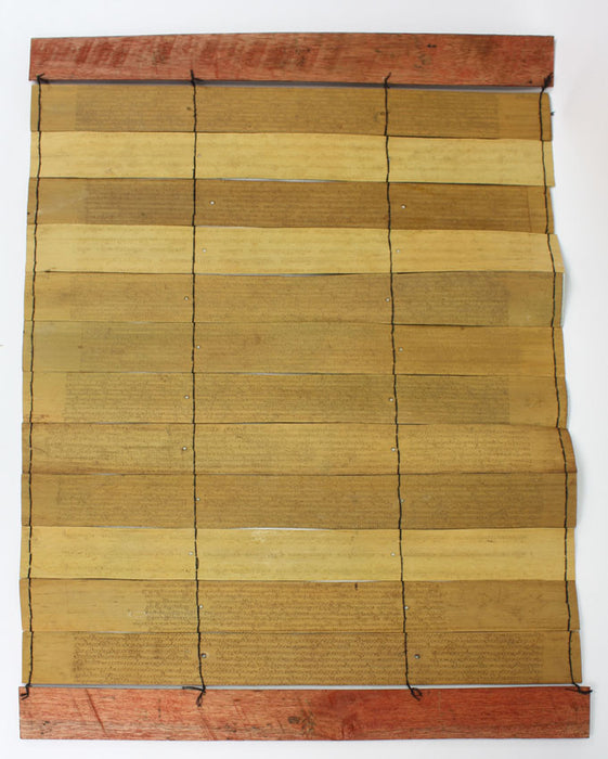 Burmese Buddhist Parabaik manuscript, illustrated palm leaf, Profusely Illustrated, 49cm
