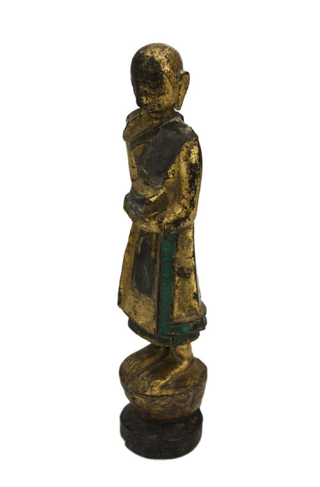 19th Century, Burmese Shan Buddhist Acolyte, 25cm high