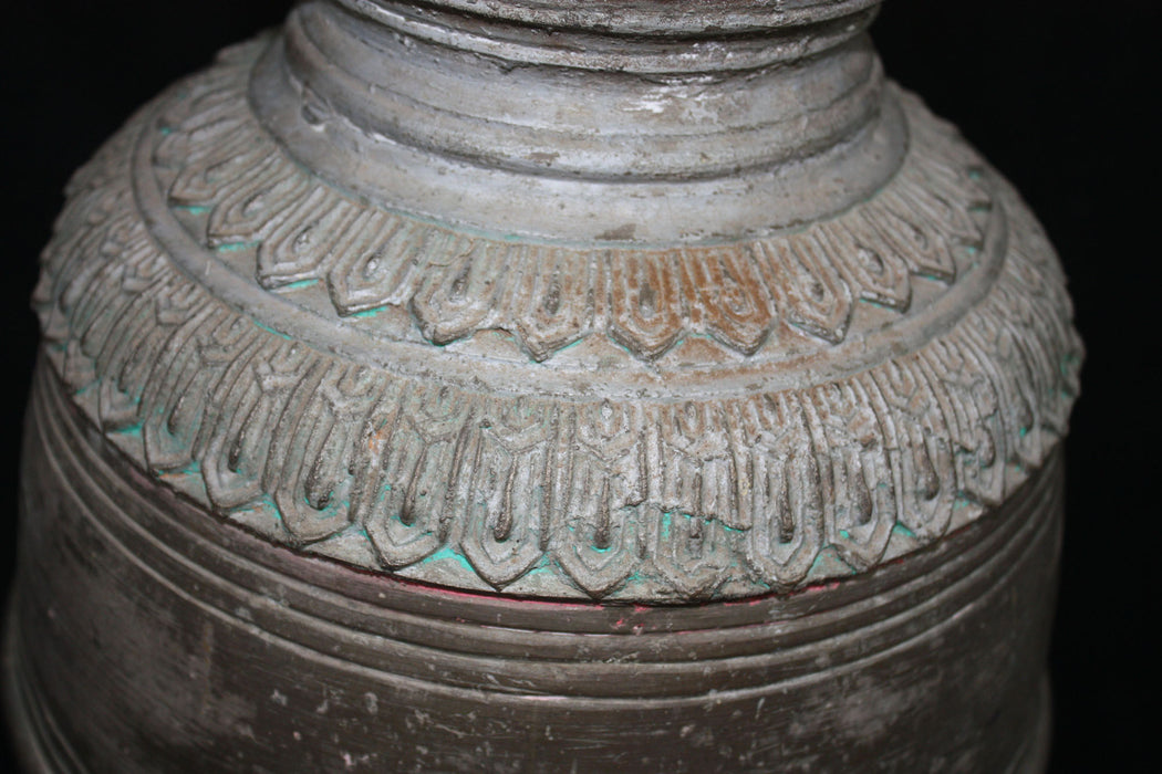 Original Burmese Bronze Temple Bell, large size, 19th Century