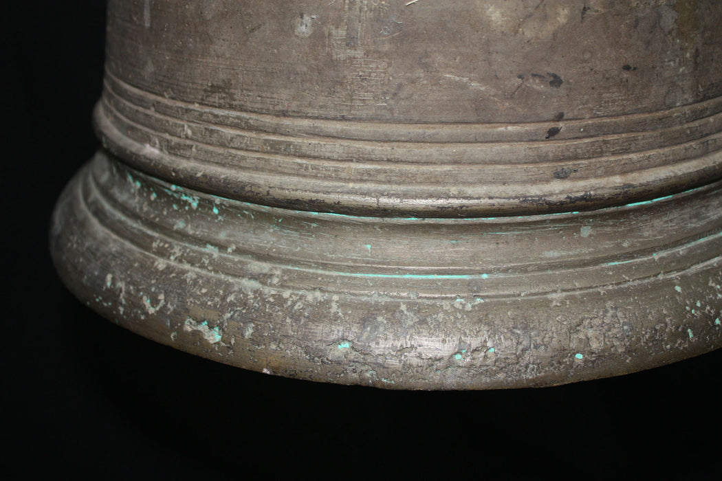 Original Burmese Bronze Temple Bell, large size, 19th Century