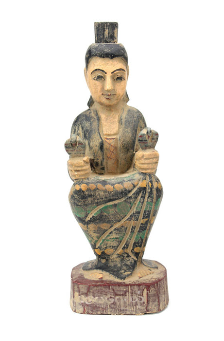 Burmese Nat, seated figurine - Amay Yay Yin also known as Yeyin Kadaw or Amay Gyi