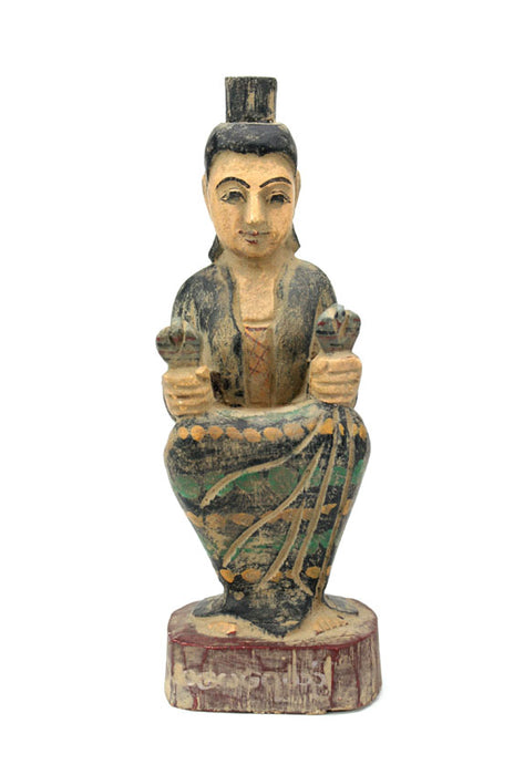 Burmese Nat, seated figurine - Amay Yay Yin also known as Yeyin Kadaw or Amay Gyi