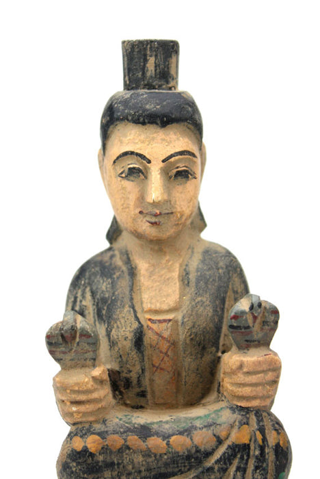 Burmese Nat, seated figurine - Amay Yay Yin also known as Yeyin Kadaw or Amay Gyi