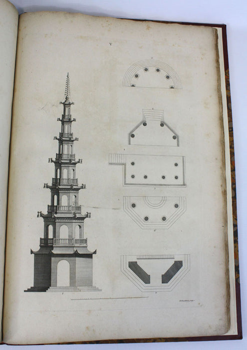 Sir William Chambers, Designs of Chinese Buildings, Furniture, Dresses, Machines, and Utensils, 1st edition 1757