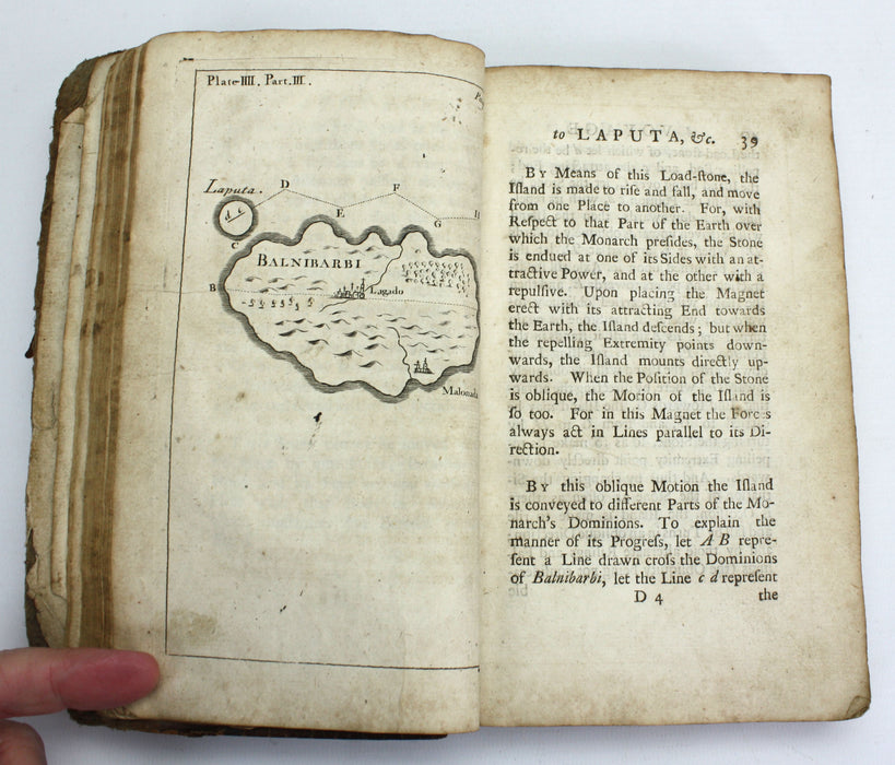 Jonathan Swift, Gulliver's Travels, 1726, Teerink AA edition.