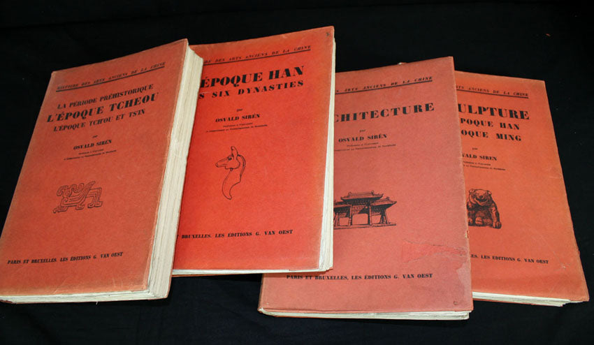 Histoire des Arts Anciens de la Chine, 4 volume set by Osvald Siren, 1929 - 1930
