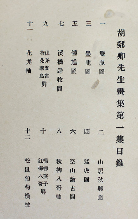 2 Volume Set of Hu Tanqing's Paintings. 胡郯卿先生畫集