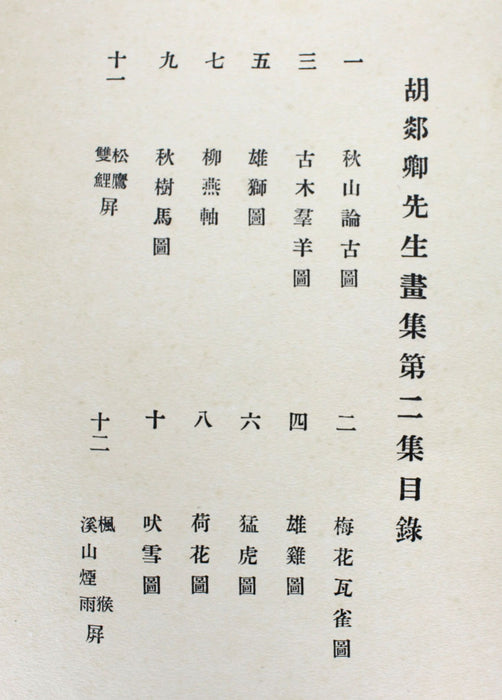 2 Volume Set of Hu Tanqing's Paintings. 胡郯卿先生畫集