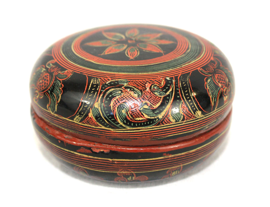 Antique Burmese lacquerware box, BL101