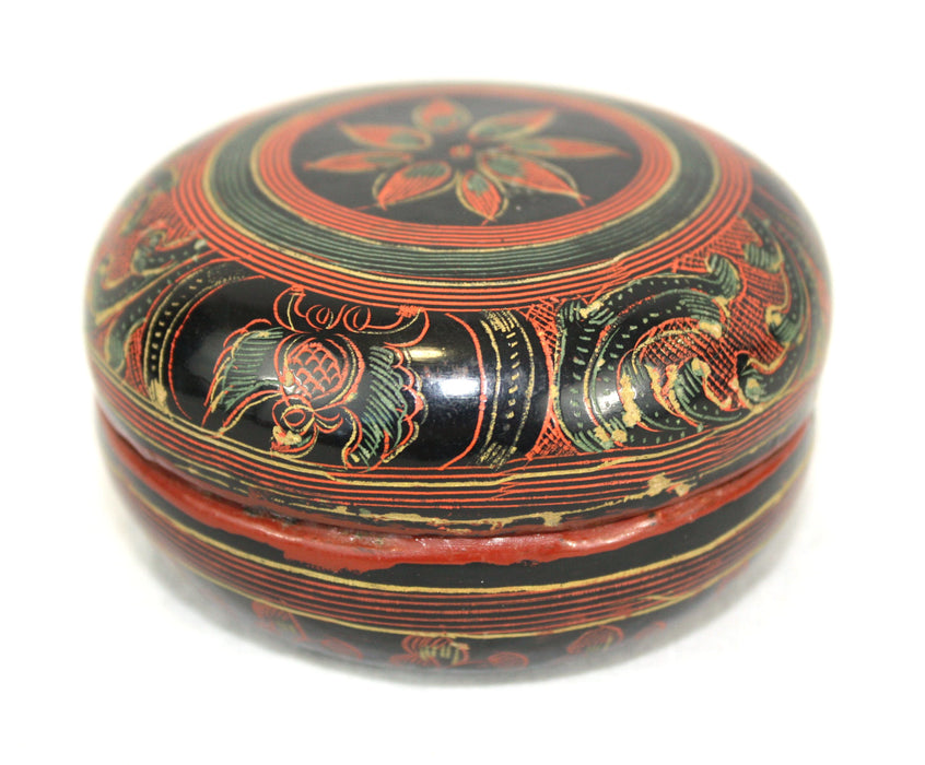 Antique Burmese lacquerware box, BL101