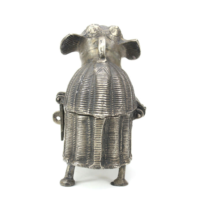 Indian Silver Metal Elephant hinged box