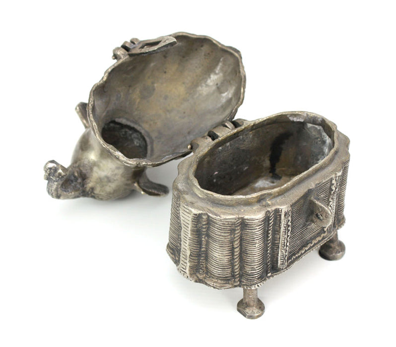 Indian Silver Metal Elephant hinged box