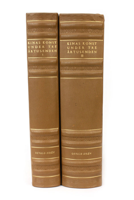 Osvald Siren, Kinas Konst Under Tre Artusenden, 2 Volume set 1st edition 1942