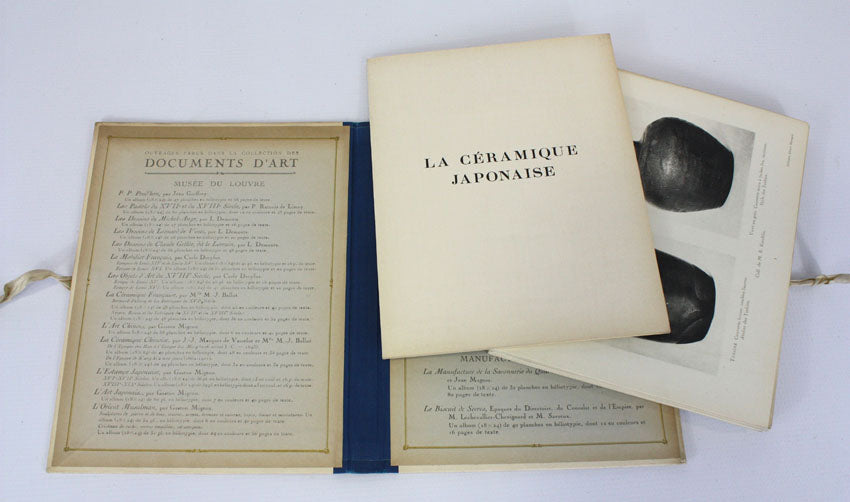 La Ceramique Japonaise by Mlle M J Ballot, Signed 1st edition, 1927