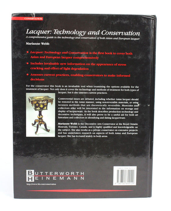 Lacquer: Technology and Conservation, 1st edition, Marianne Webb