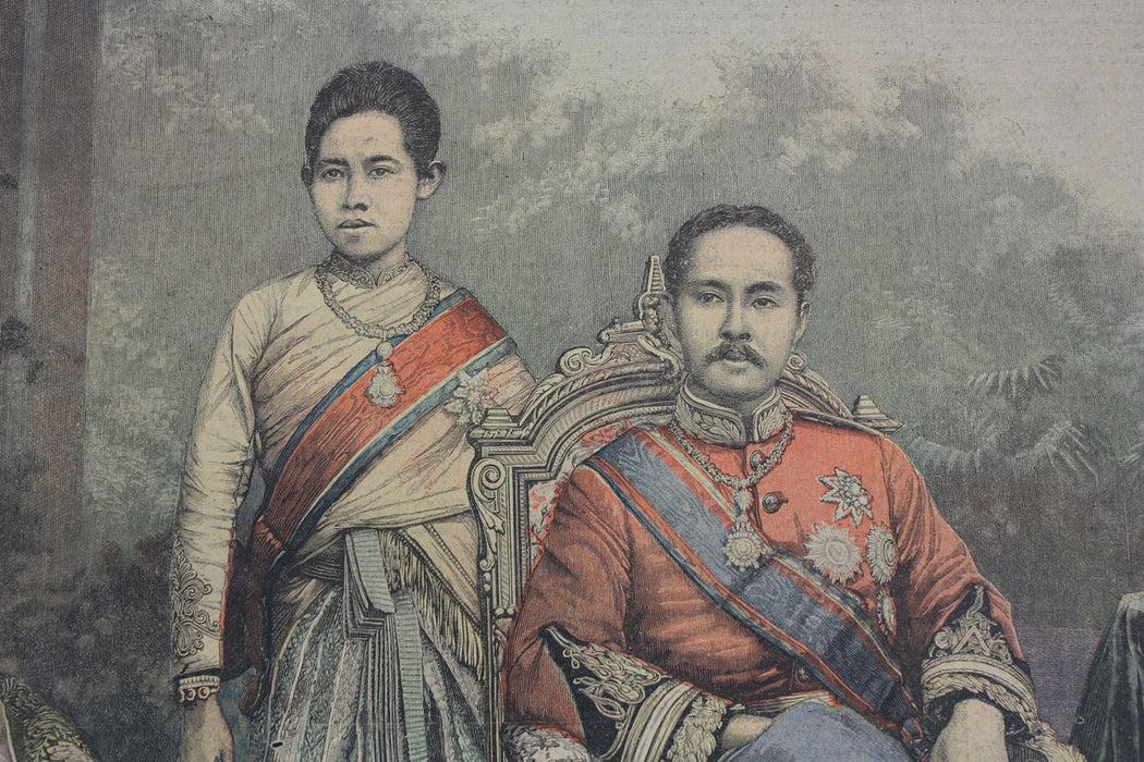 Le Petit Journal, Supplement Illustre, No. 133, 1893, Siam, King Rama V and the Queen