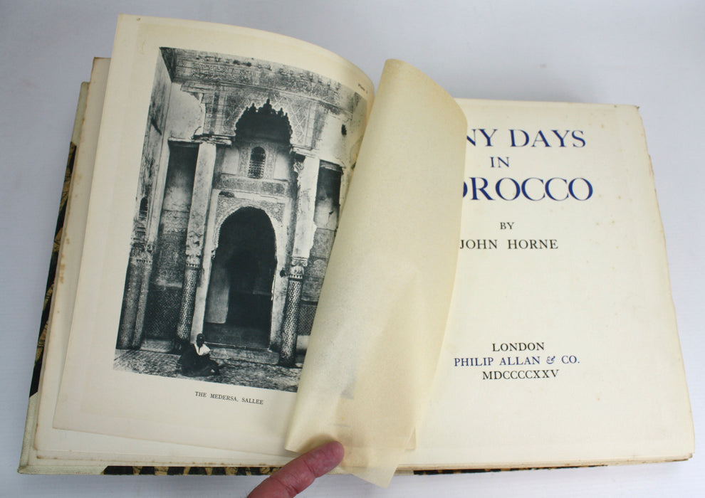 Many Days in Morocco, John Horne Signed Limited 1st edition 1925