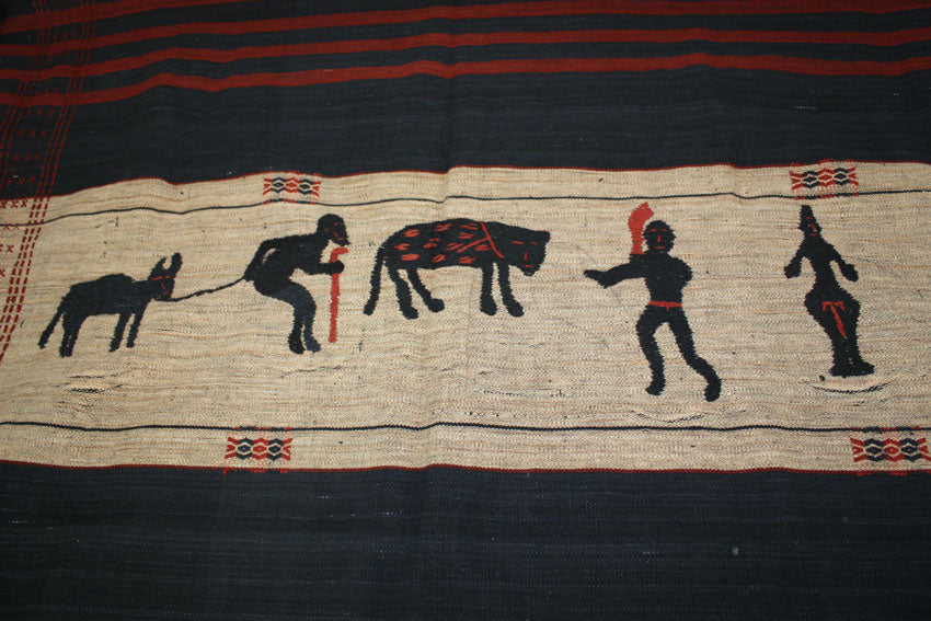 Authentic Nagaland blanket - throw - shawl, AD