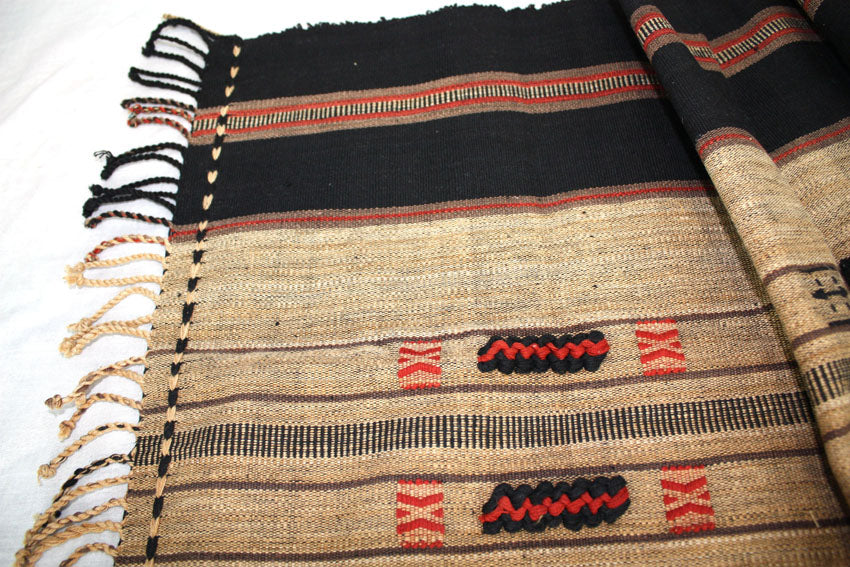 Authentic Nagaland blanket - throw - shawl, AF