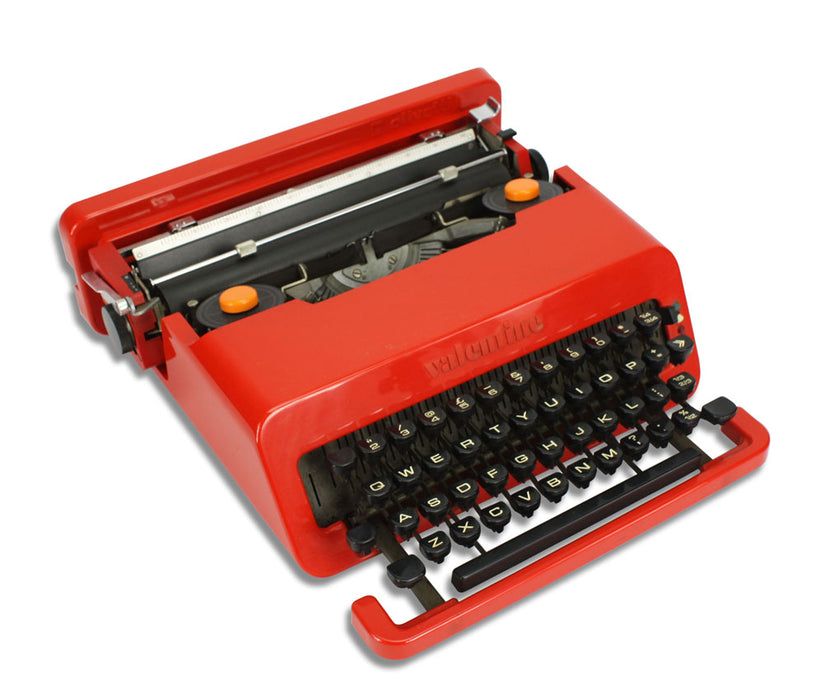 Vintage Olivetti Valentine typewriter, classic Ettore Sottsass design