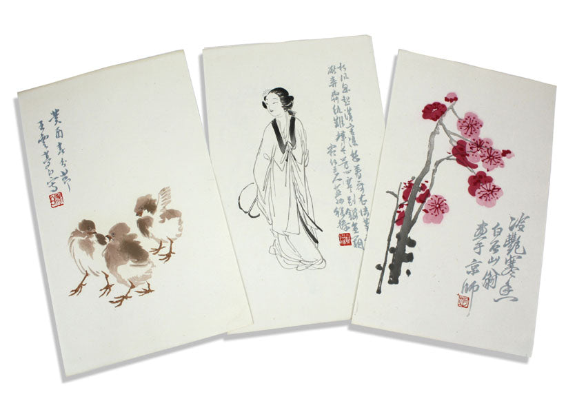 Collection of 71 woodblock prints by Qi Baishi A.O., Beijing, Rong Bao Zhai Xin Ji Shi Jian Pu, 1955