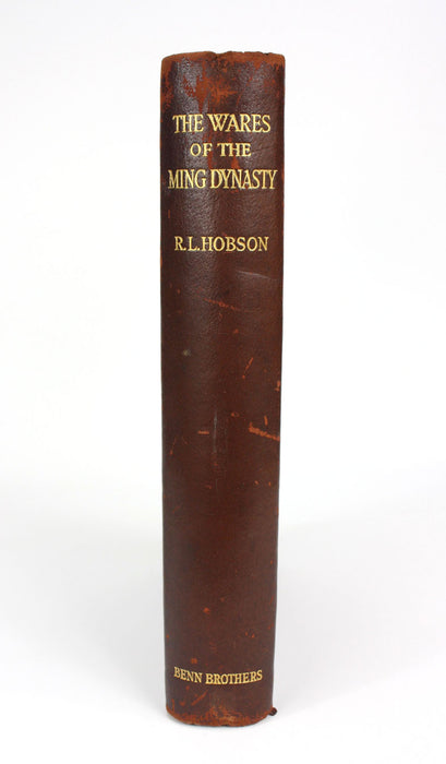 The Wares of the Ming Dynasty, R L Hobson, 1923, very rare leather bound signed limited first edition