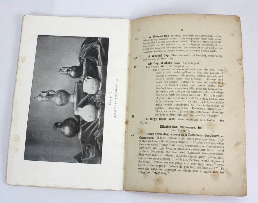 Cardiff Naturalists' Society; A Series of Antique Drinking Vessels, 1905