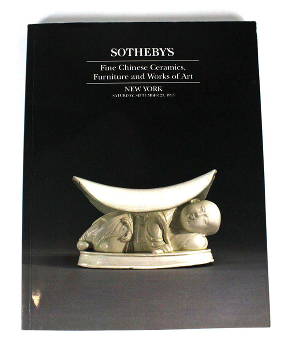 Chinese art auction catalogue: Sotheby's Fine Chinese Snuff Bottles; Fine Chinese Ceramics, Furniture and Works of Art; New York 1995