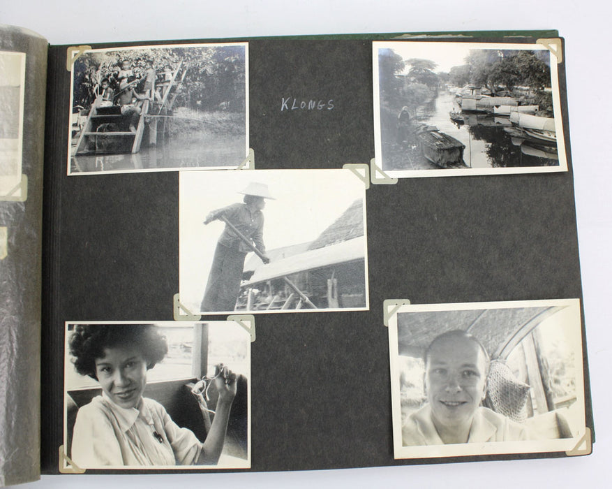 Vintage Thai Photo Album - 1950s - c. 220 photographs