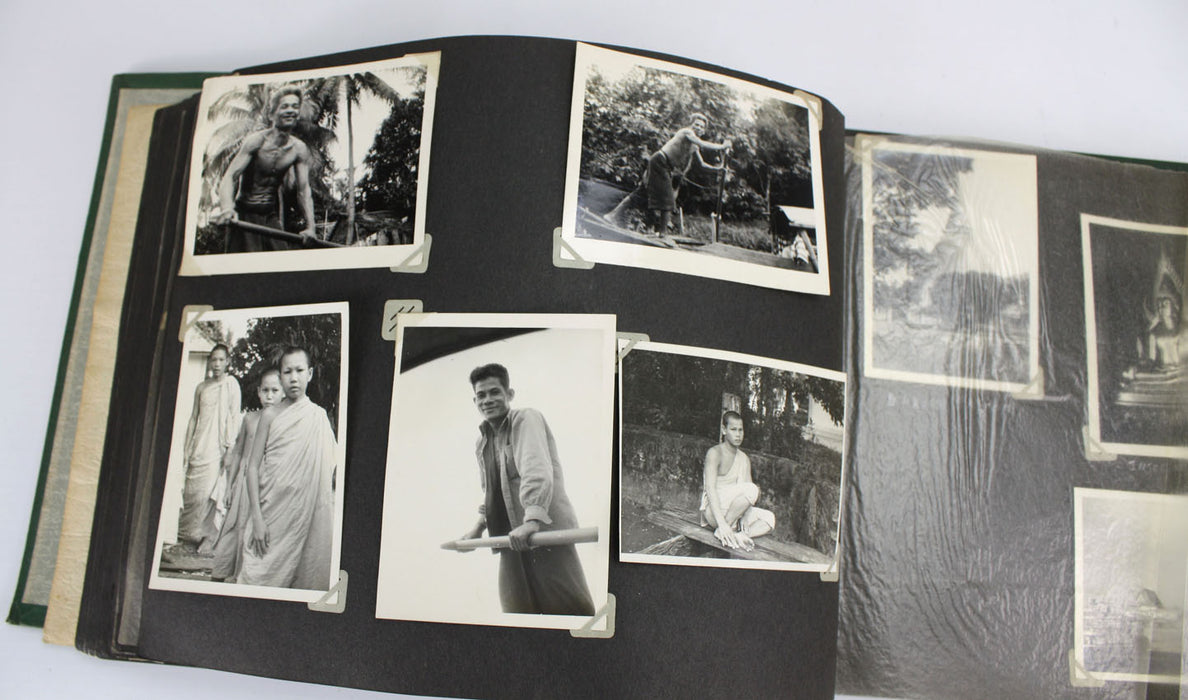 Vintage Thai Photo Album - 1950s - c. 220 photographs