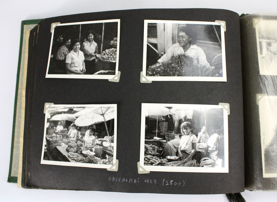 Vintage Thai Photo Album - 1950s - c. 220 photographs