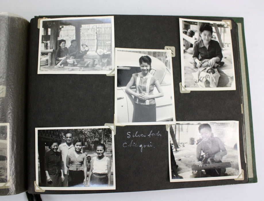 Vintage Thai Photo Album - 1950s - c. 220 photographs